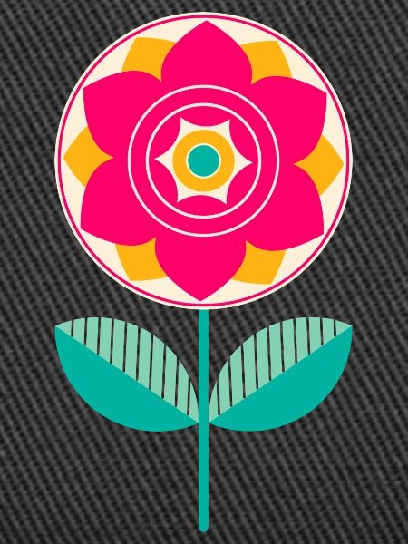 Süße bunte Blume