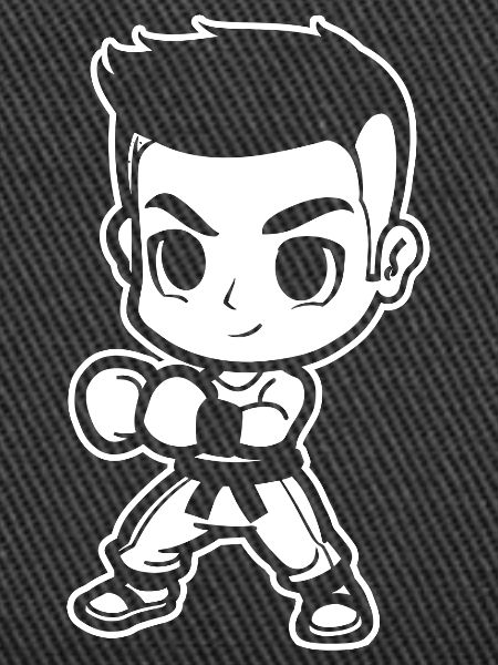 Cartoon Kickboxer
