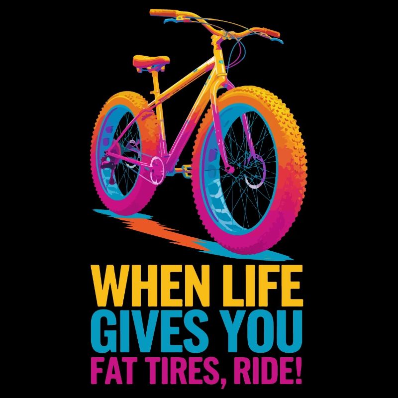 Lebendiges fettes Fahrraddesign