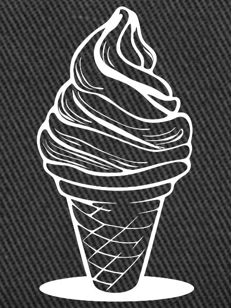 cream cone sketch