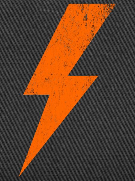 Glowing lightning design
