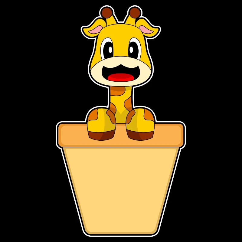 Cornet de crème glacée girafe