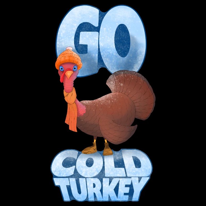 Conception de dessins animés Go Cold Turkey