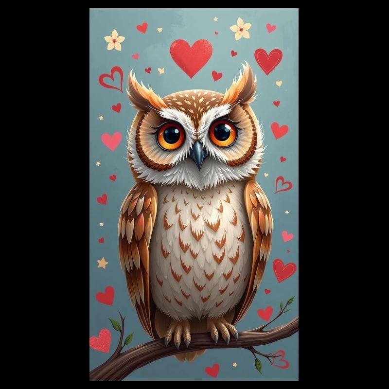 Verliebte Eule