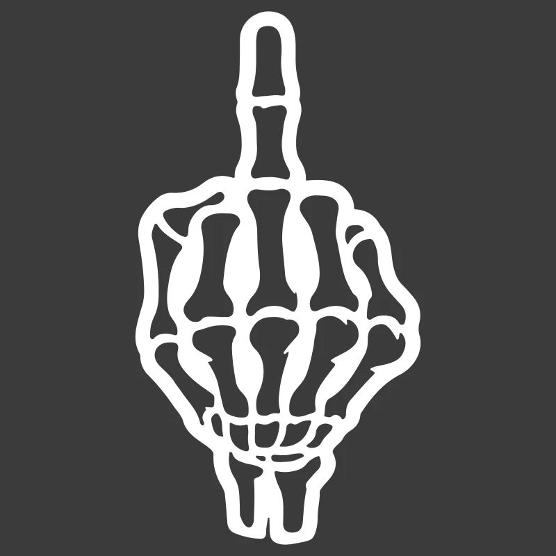 Skeleton Middle Finger Hand