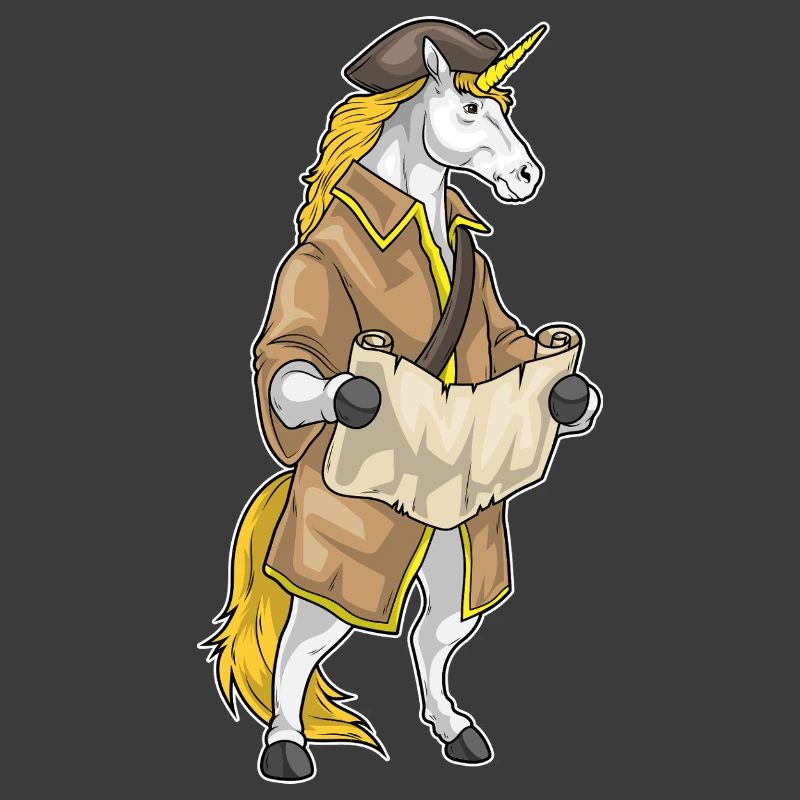 Unicorn Pirate Treasure Map