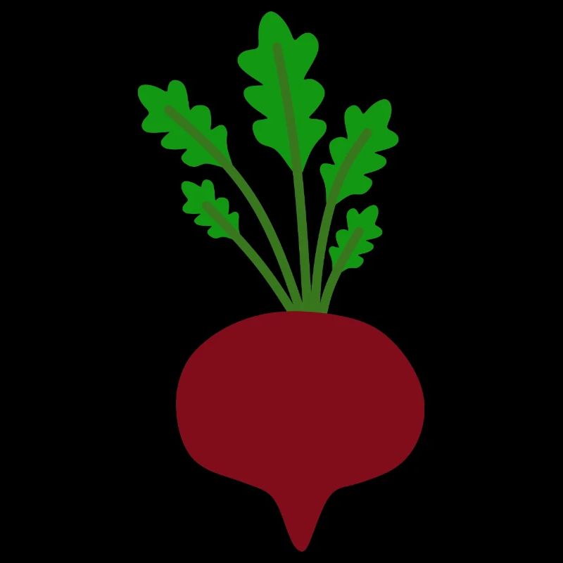 Vibrant Beetroot Leaf Illustration