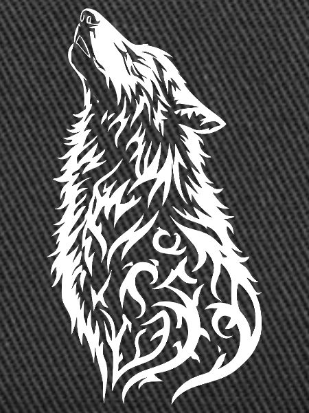 Wildes Wolfkopf Tattoo Design