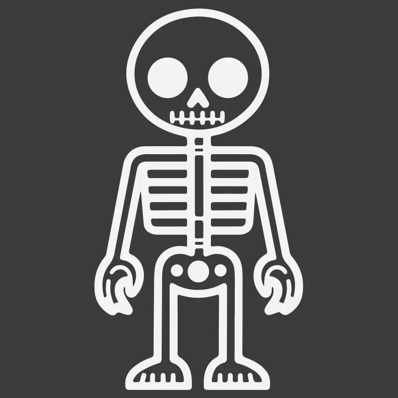 Conception squelette de style rétro