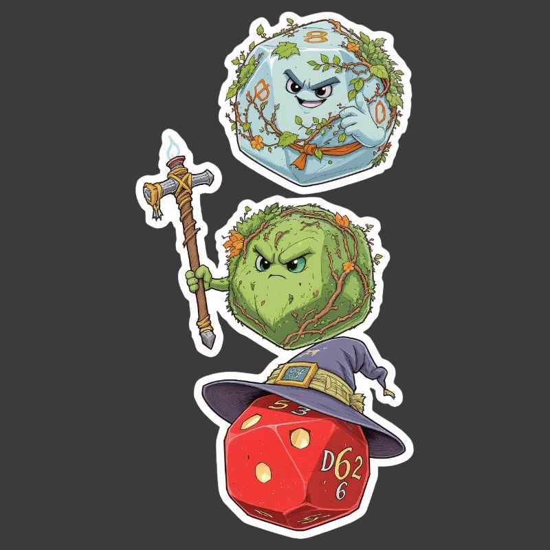 Cube Mage, Wizard & Druid – Fantasy Dice