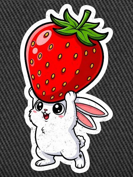 Erdbeere und Hase