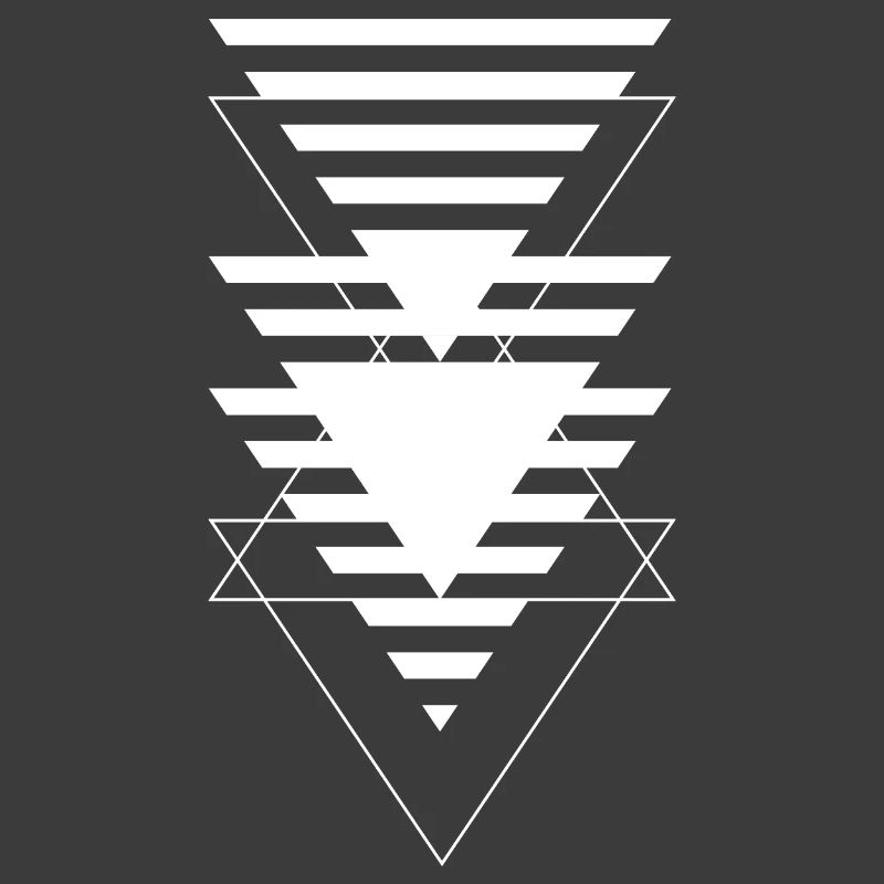 Layered Triangle Geometric Pattern