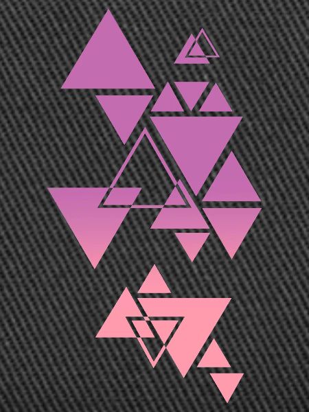 Gradient Dreieck Muster Pink