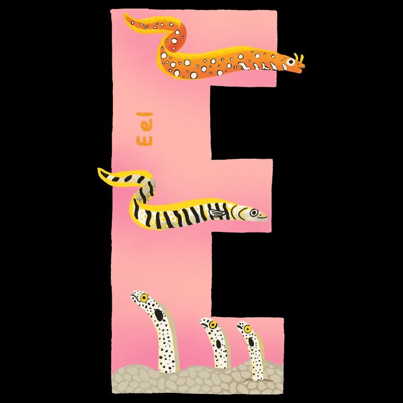 E Alphabet Pink