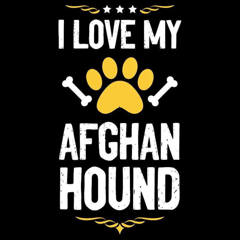 Ich liebe mein Afghanischer Windhund