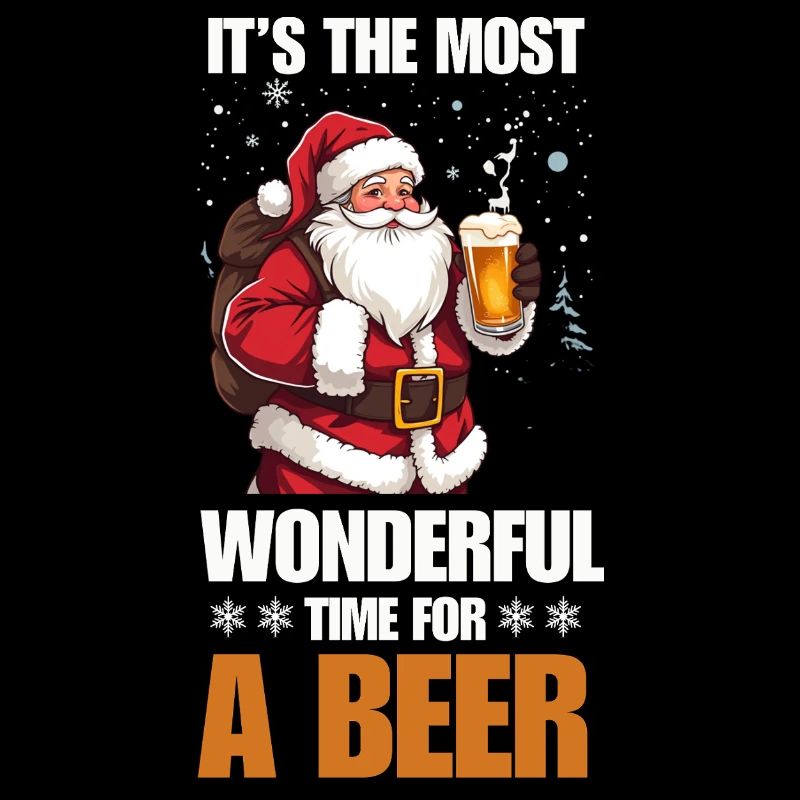 Christmas, the best time for beer Xmax Santa