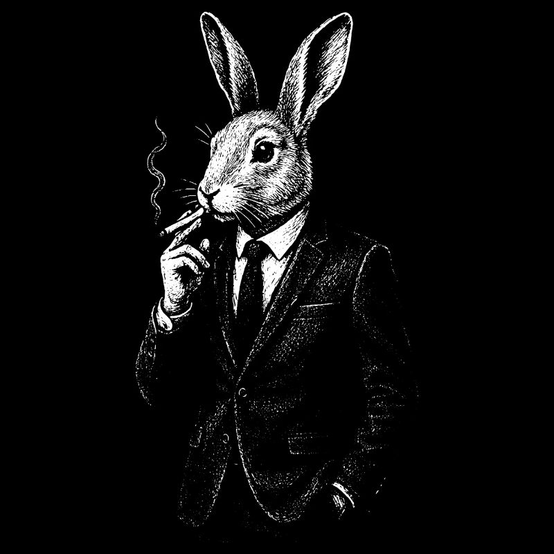 Gentleman Rabbit Smokey Noir