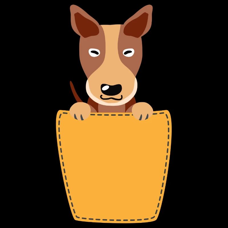 Brusttasche mit Dogge