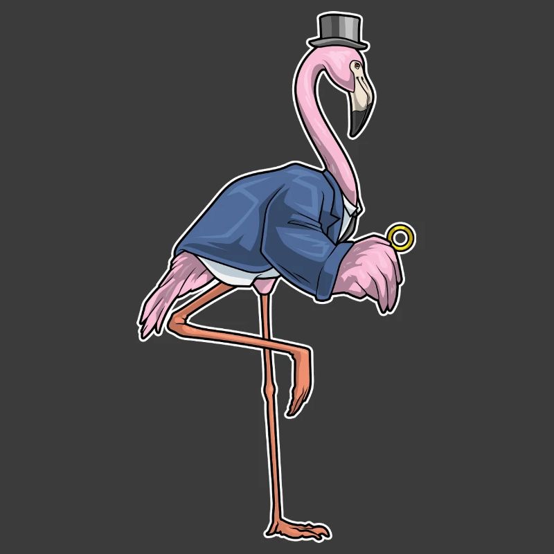 Flamingo Bräutigam Ehering Hochzeit