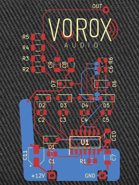 Audio Circuit PCB Art