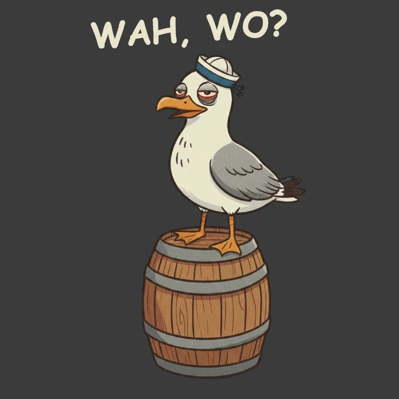 Betrunkene Möwe