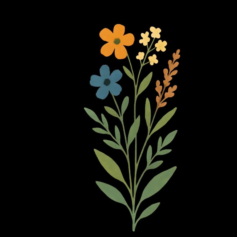 Wasserfarben Blumenstrauß