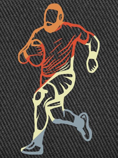 Rugby Player Drawing