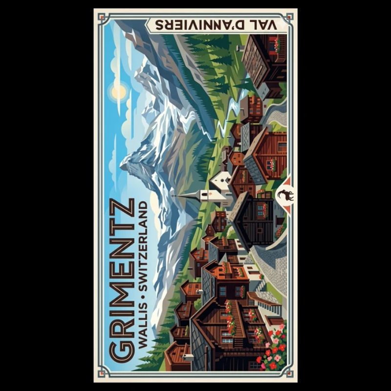 Grimentz Alpenpanorama Schweiz