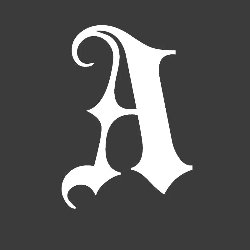 Gothic Monogram A Script