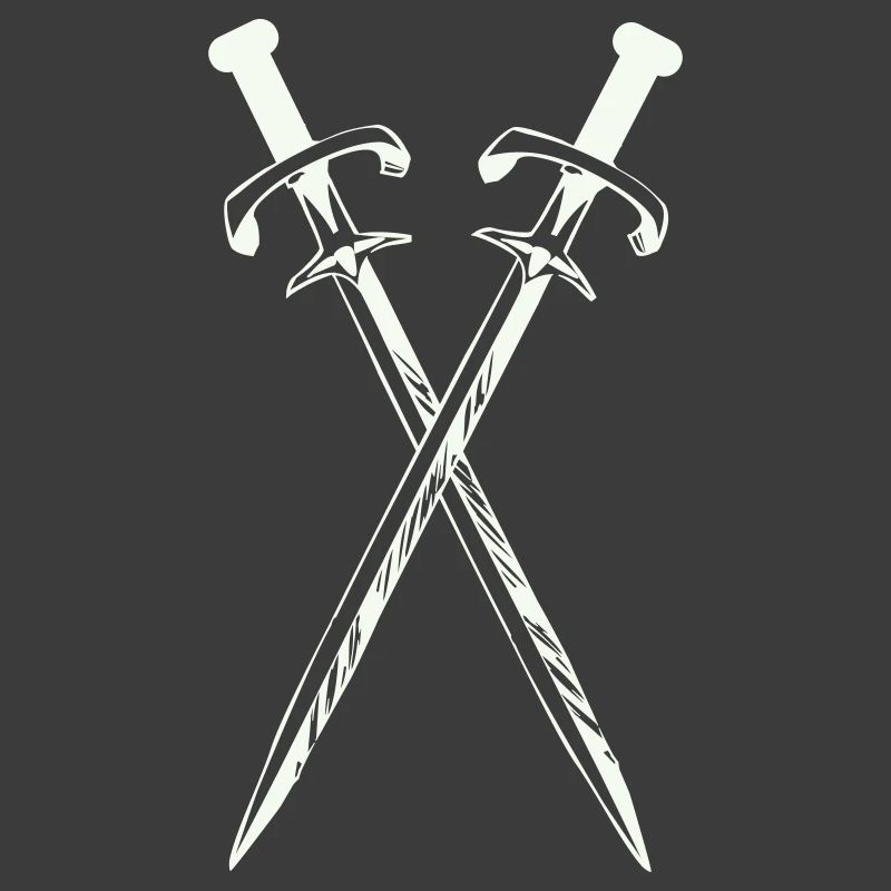 Two swords in cross design