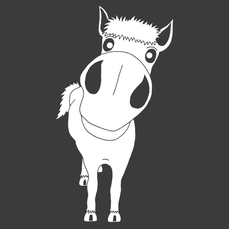Gros plan sur un cheval (blanc)