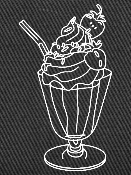 Eisbecher Skizze