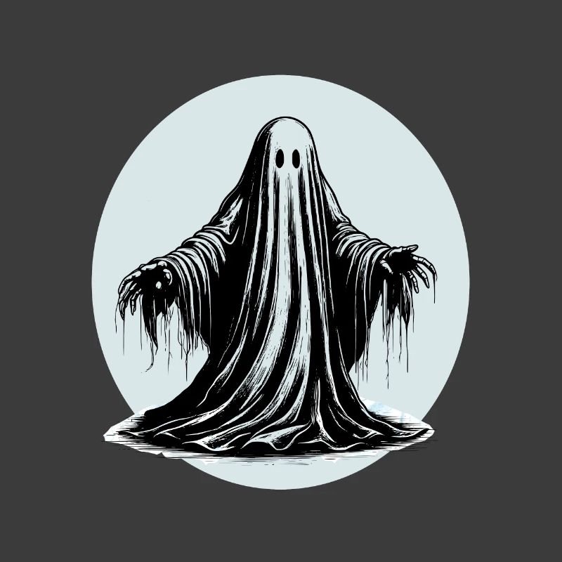 Cool graphic ghost design