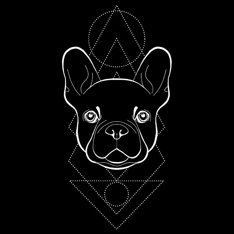 Frenchie Geometric (white)