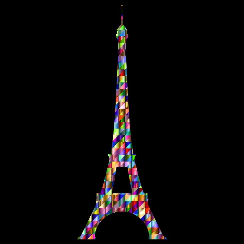 Eiffel Tower Rainbow