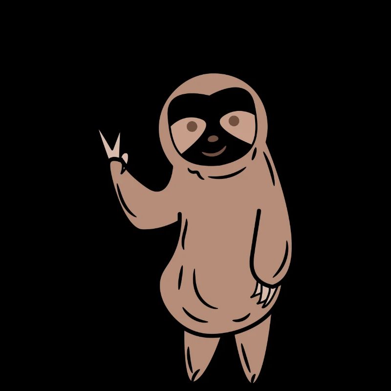 Cool Animal Sloth Saying Relax Zoo Chill