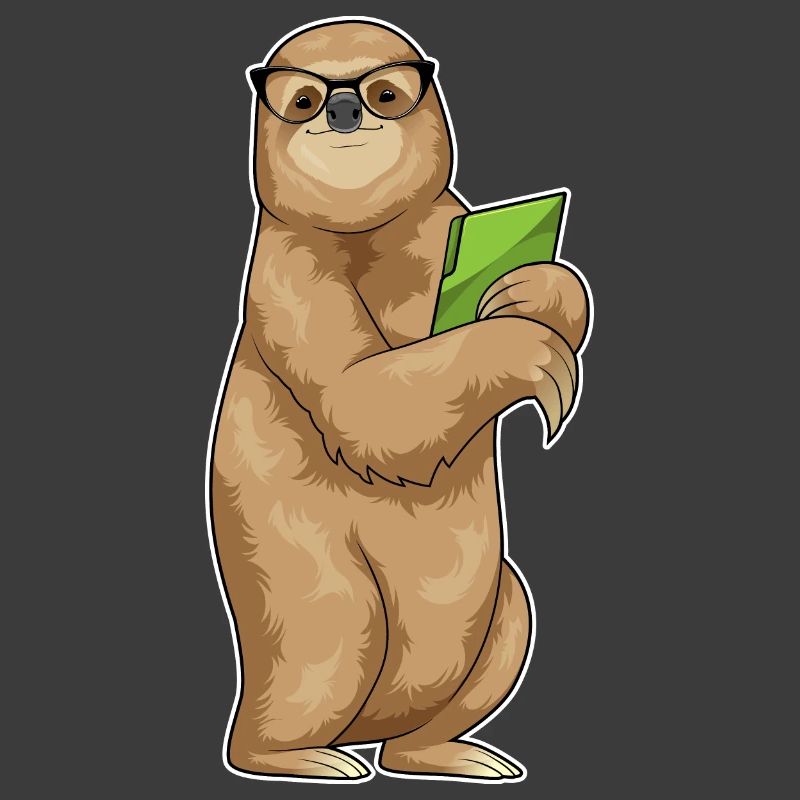 Sloth Secretary Folder Office