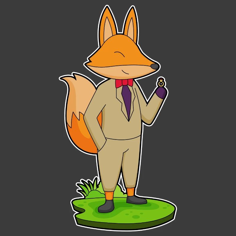 Fuchs Bräutigam Ehering Hochzeit