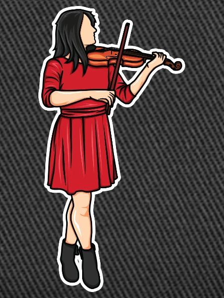 Dessin de violoniste