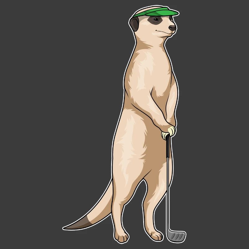 Erdmännchen Golf Golfschläger