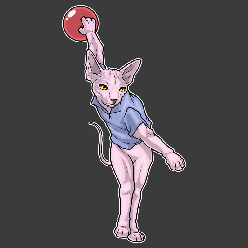 Sphynx Katze Bowling Bowlingkugel