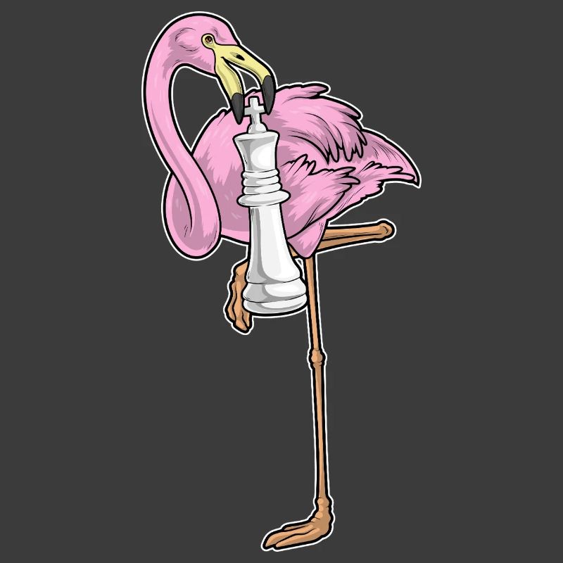 Flamingo Chess Piece King Chess