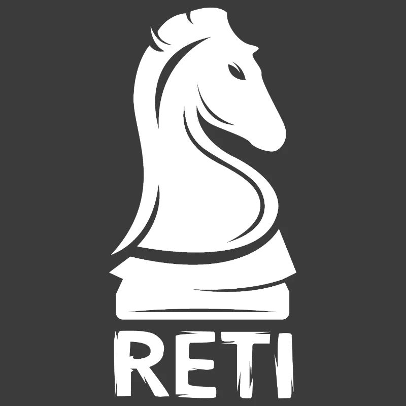 Chevalier d’ouverture d’échecs Reti - Logo du cheval d’échecs