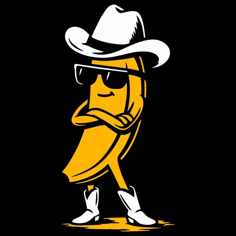 Cowboy Banane mit Haltung