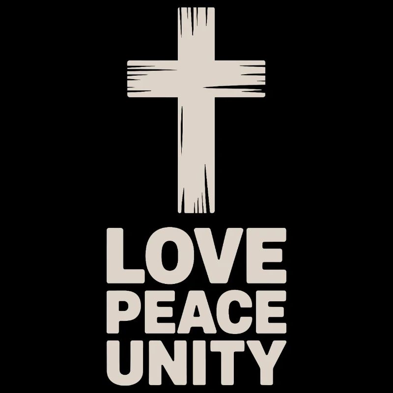 Amour Paix Unité Croix Chrétienne