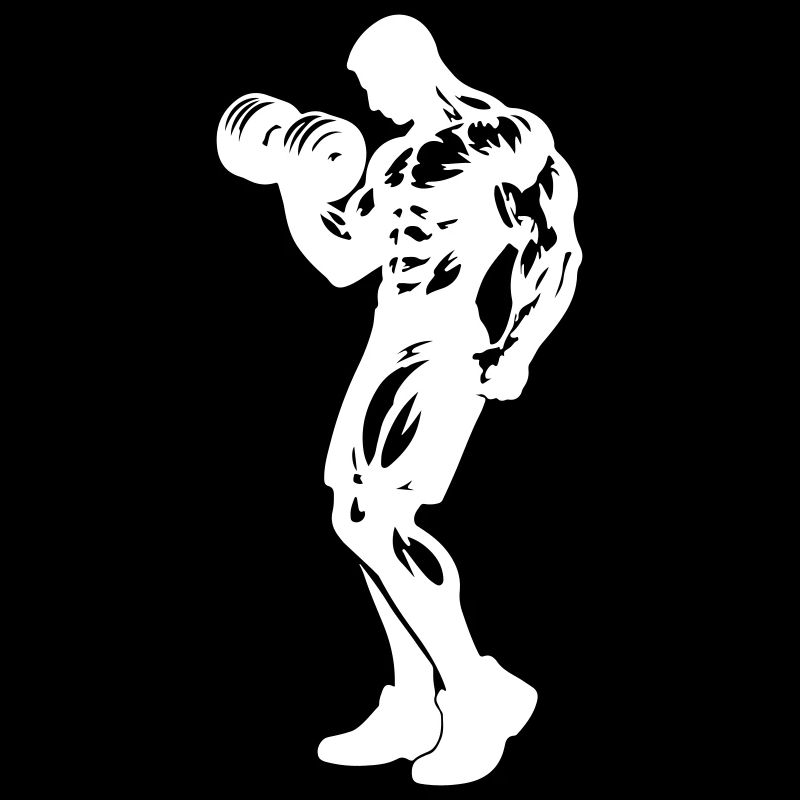 Fitness Silhouette Dumbbell