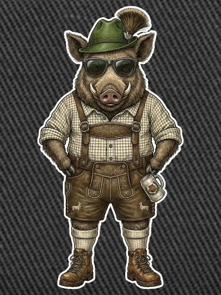 Biergarten Wildschwein Jäger Alpen