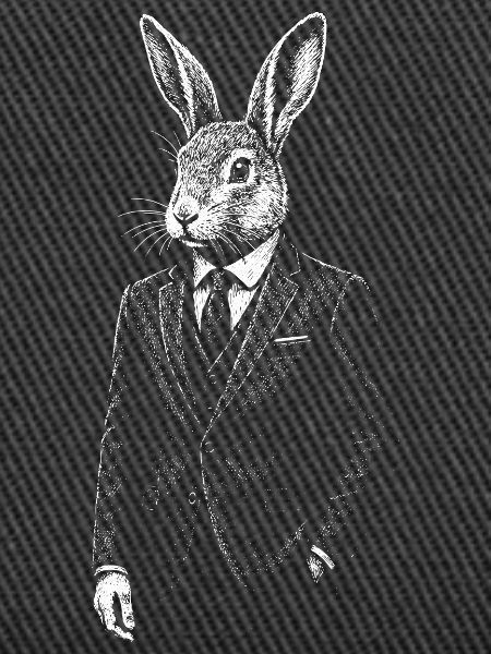 Dapper Rabbit in Suit