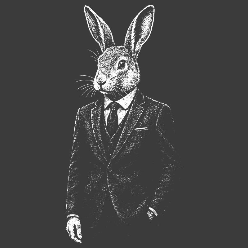 Dapper Rabbit in Suit