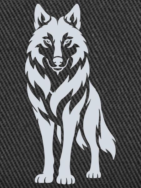 Wolfs Silhouette Kontrastdesign
